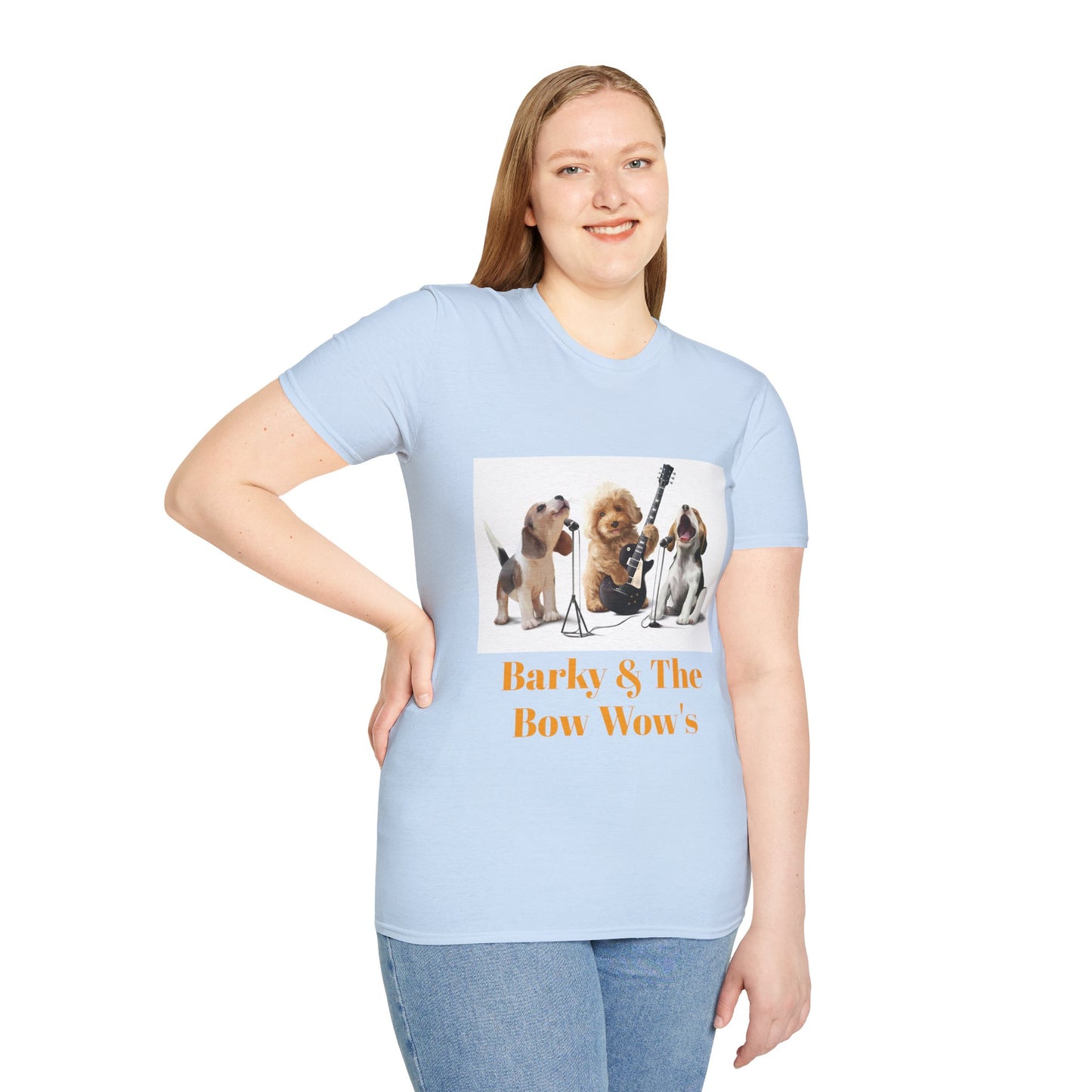 Dog Band T‑Shirt — "Barky & The Bow Wow's" Graphic Tee