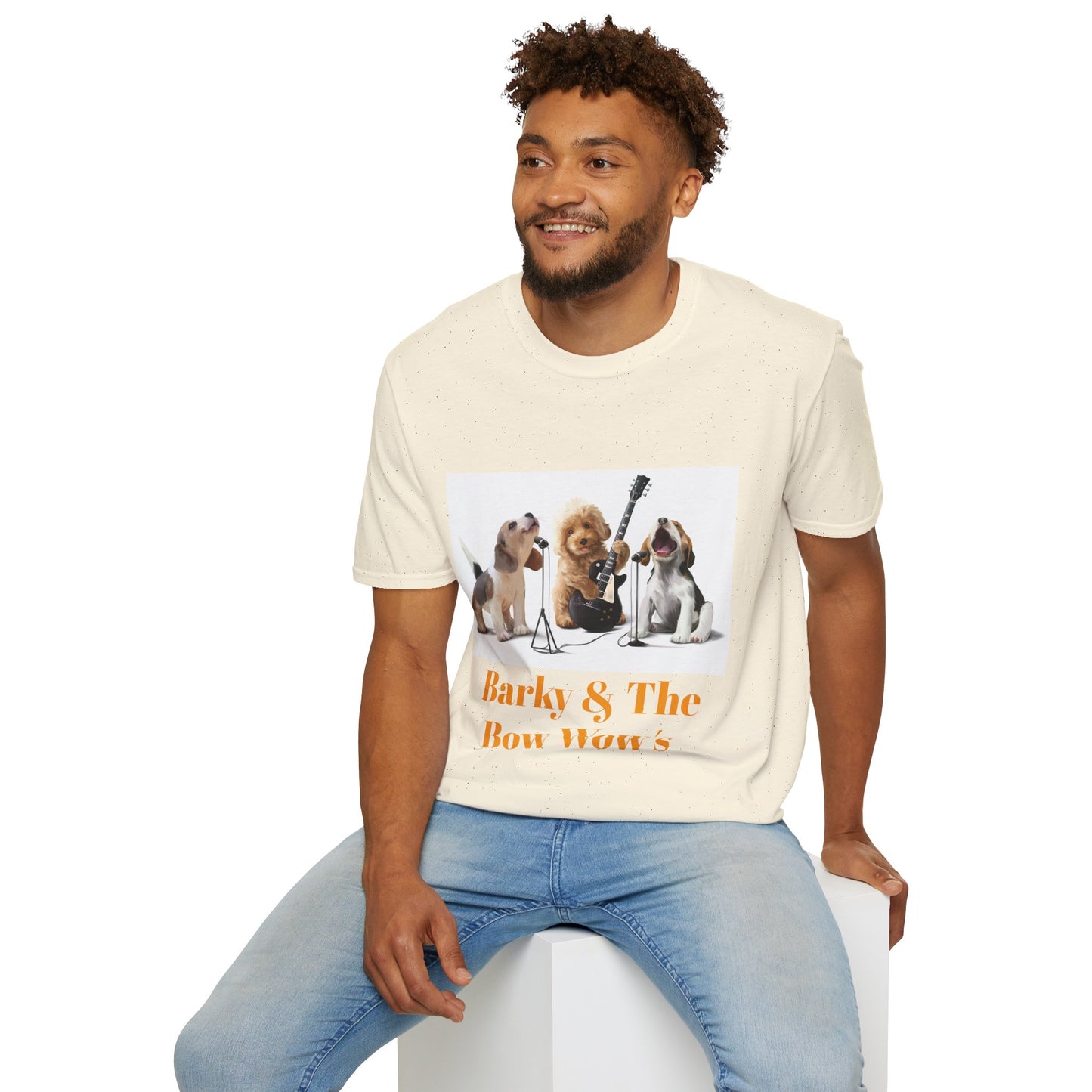 Dog Band T‑Shirt — "Barky & The Bow Wow's" Graphic Tee