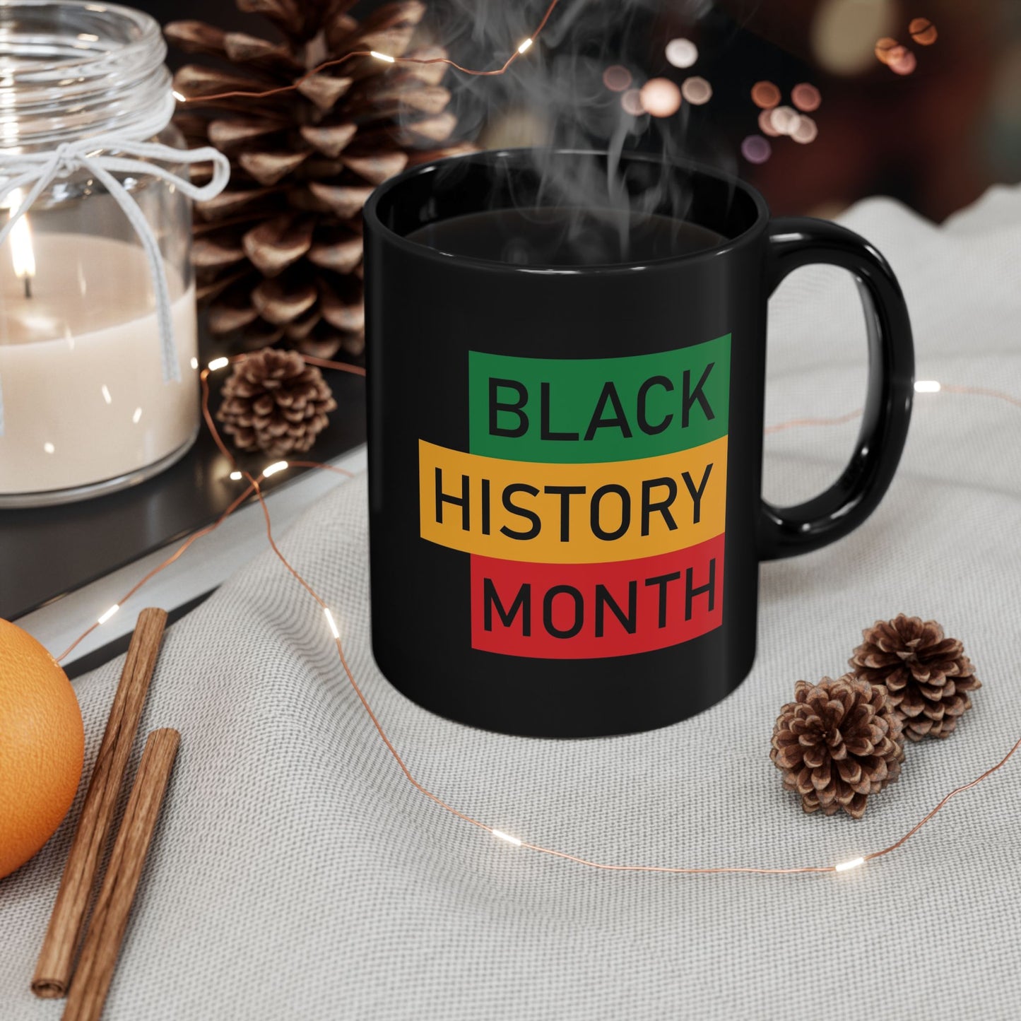 Black History Month Black Mug (11oz/15oz) — Celebrate Black History