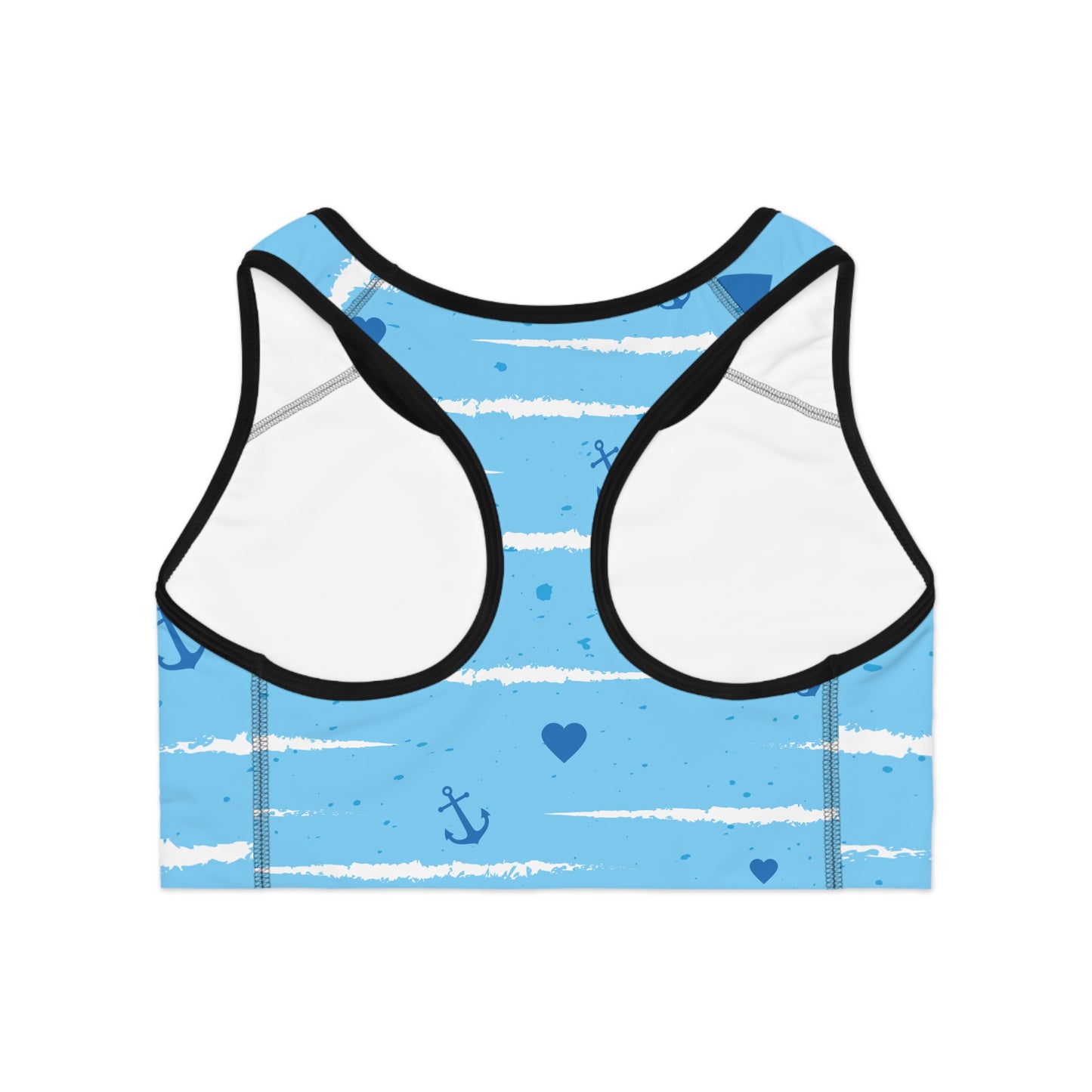 Sea Print, Sports Bra (AOP)
