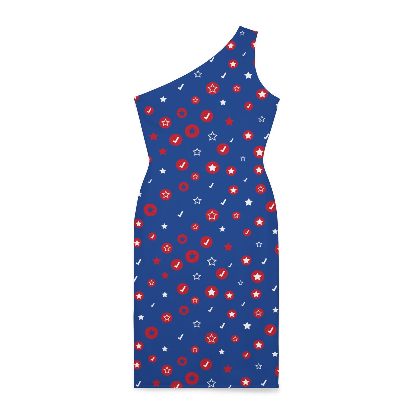 Copy of Sexy Printed, Shoulder Dress (AOP)