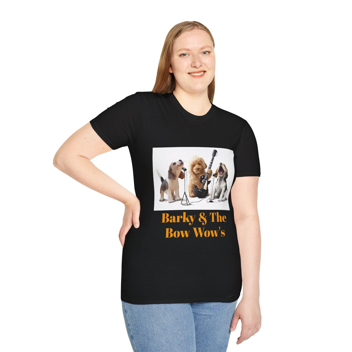 Dog Band T‑Shirt — "Barky & The Bow Wow's" Graphic Tee