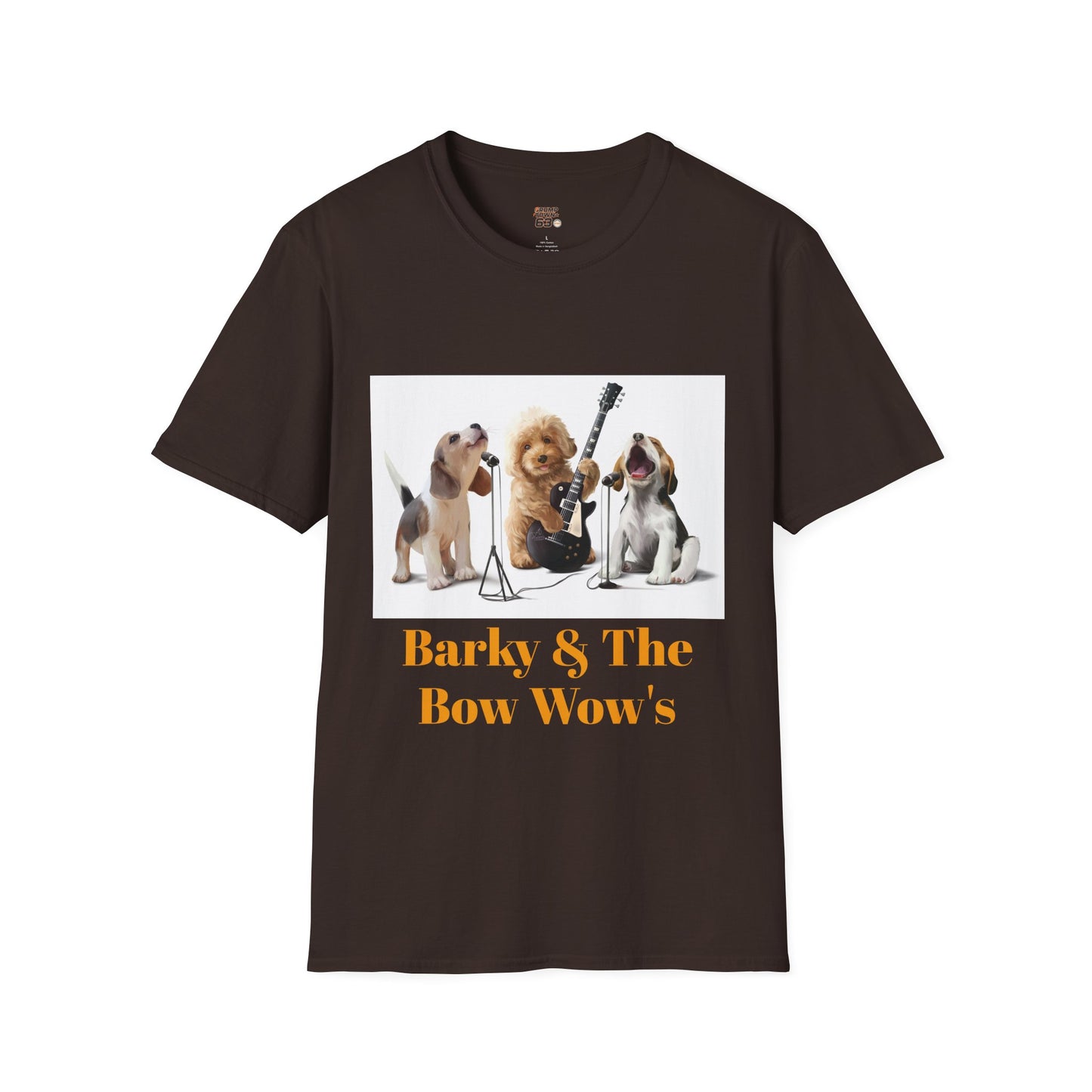 Dog Band T‑Shirt — "Barky & The Bow Wow's" Graphic Tee