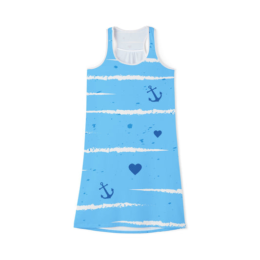 Sea Pattering, Women's Racerback Dress (AOP)