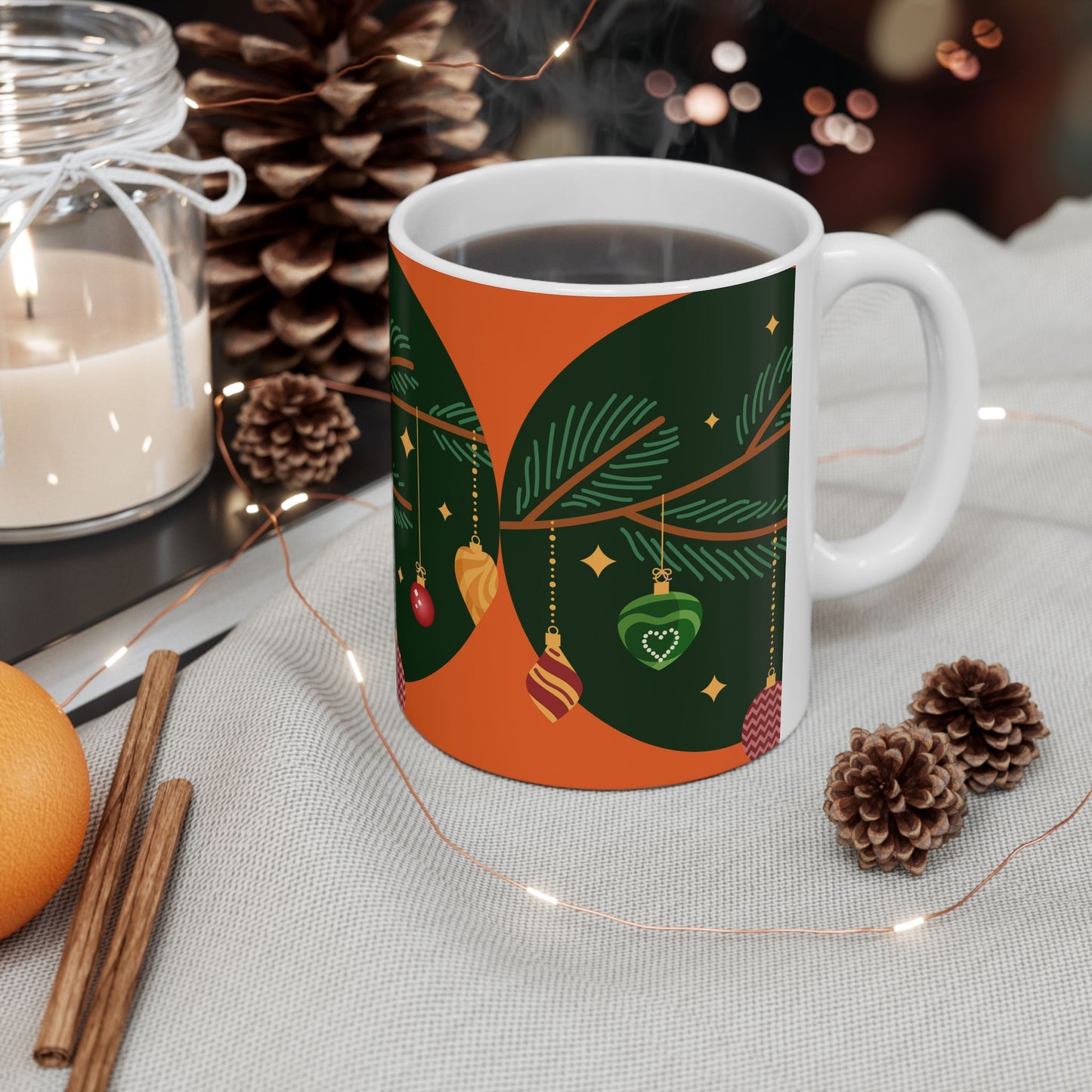 Xmas warmth, Ceramic Mug, (11oz, 15oz)