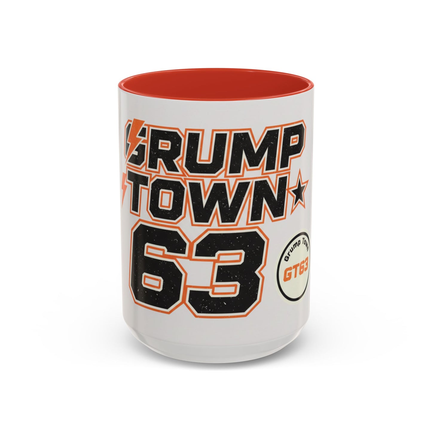 Accent Coffee Mug — 'Crump Town 63' Retro Racing Logo Coffee Mug (11/15oz)