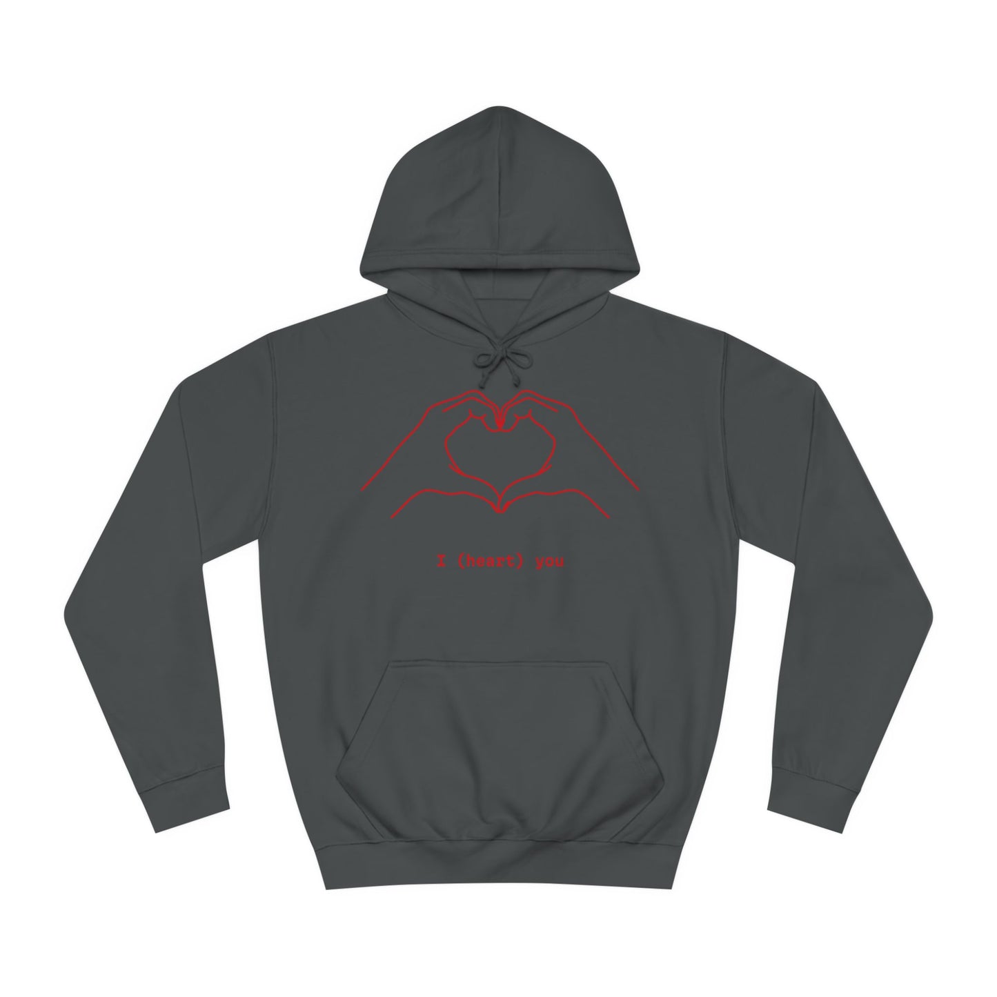 Unisex Heart College Hoodie
