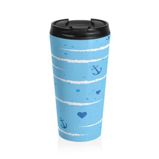 Blue Sea, Stainless Steel Travel Mug