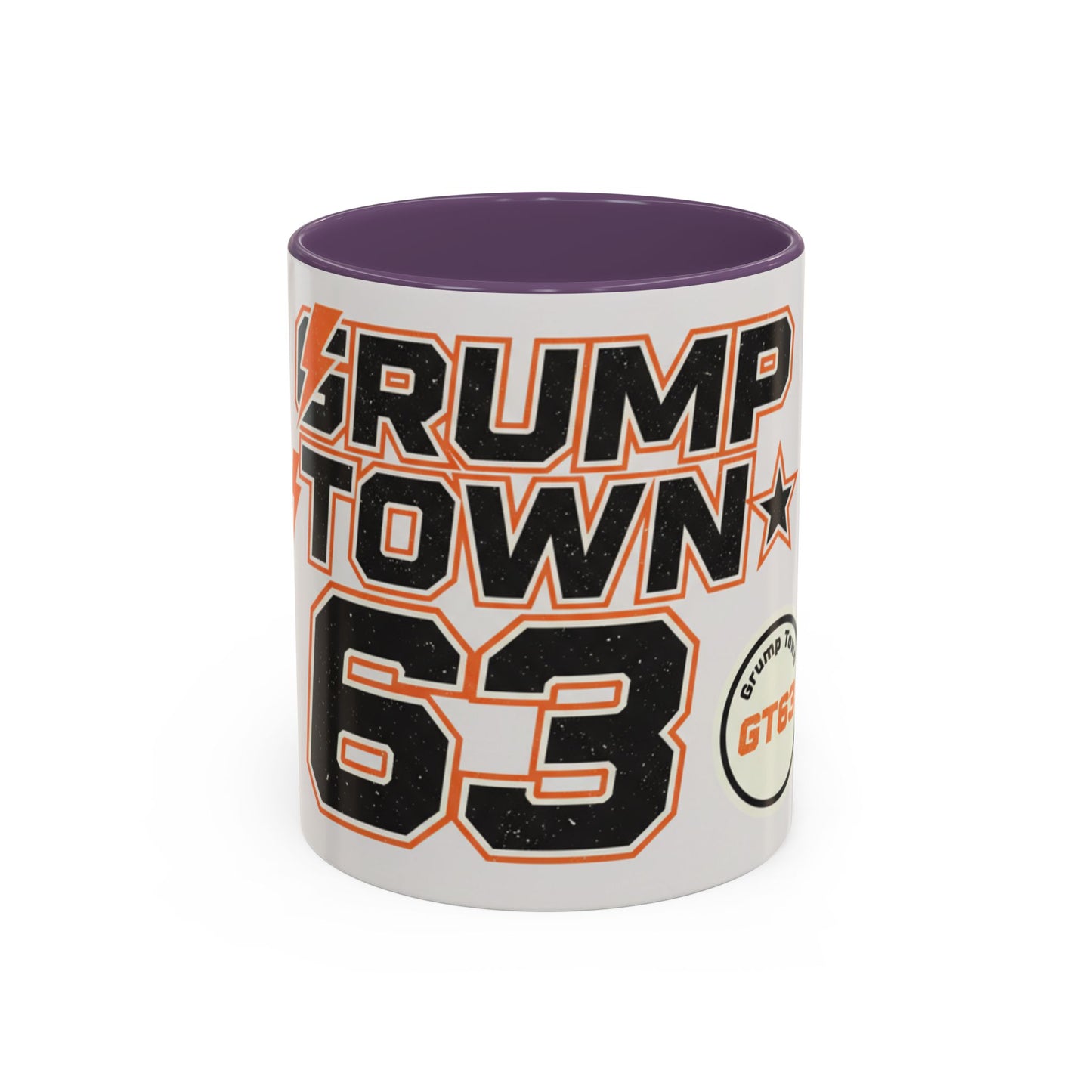 Accent Coffee Mug — 'Crump Town 63' Retro Racing Logo Coffee Mug (11/15oz)