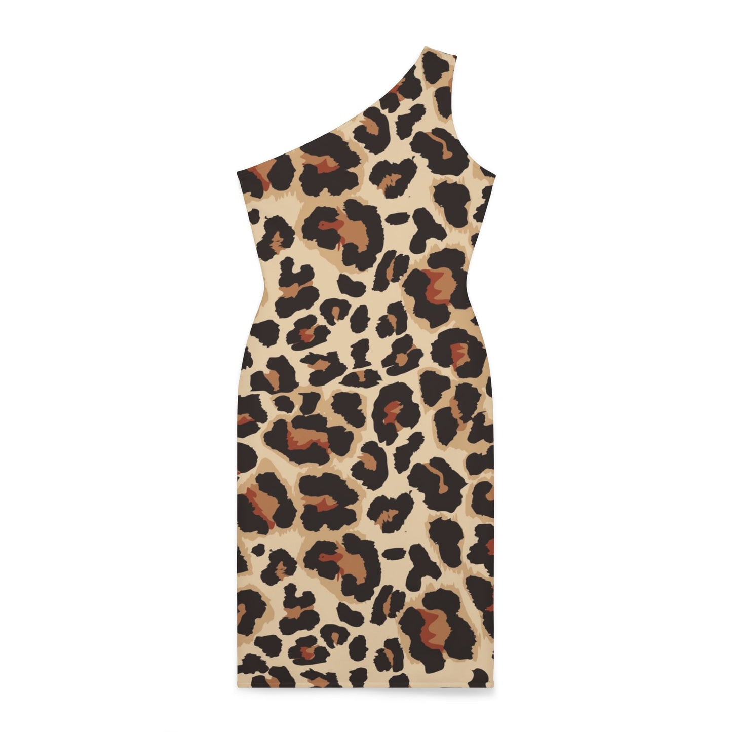 Cheetah, Printed, Shoulder Dress (AOP)