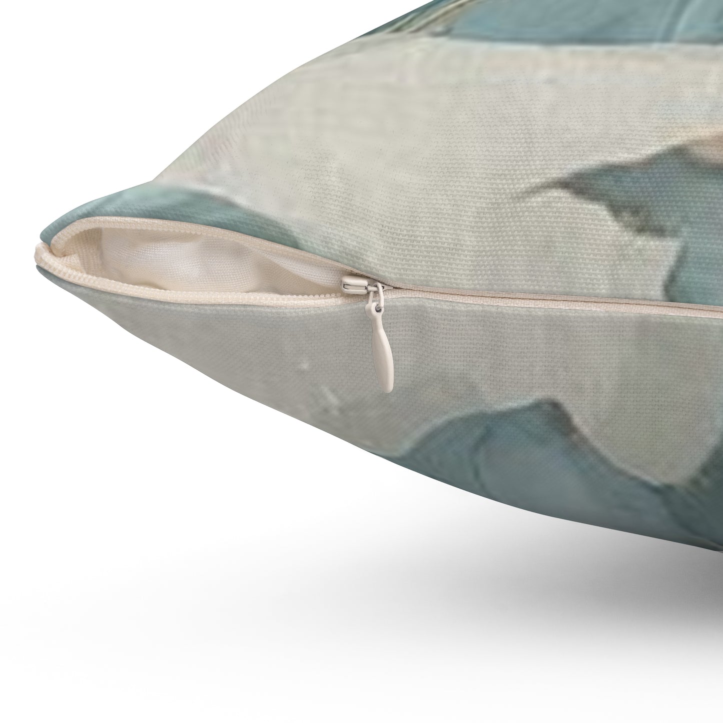 Spun Blue Palm, Polyester Square Pillow, 14" x 14", 16" x 16", 18" x 18", 20" x 20"