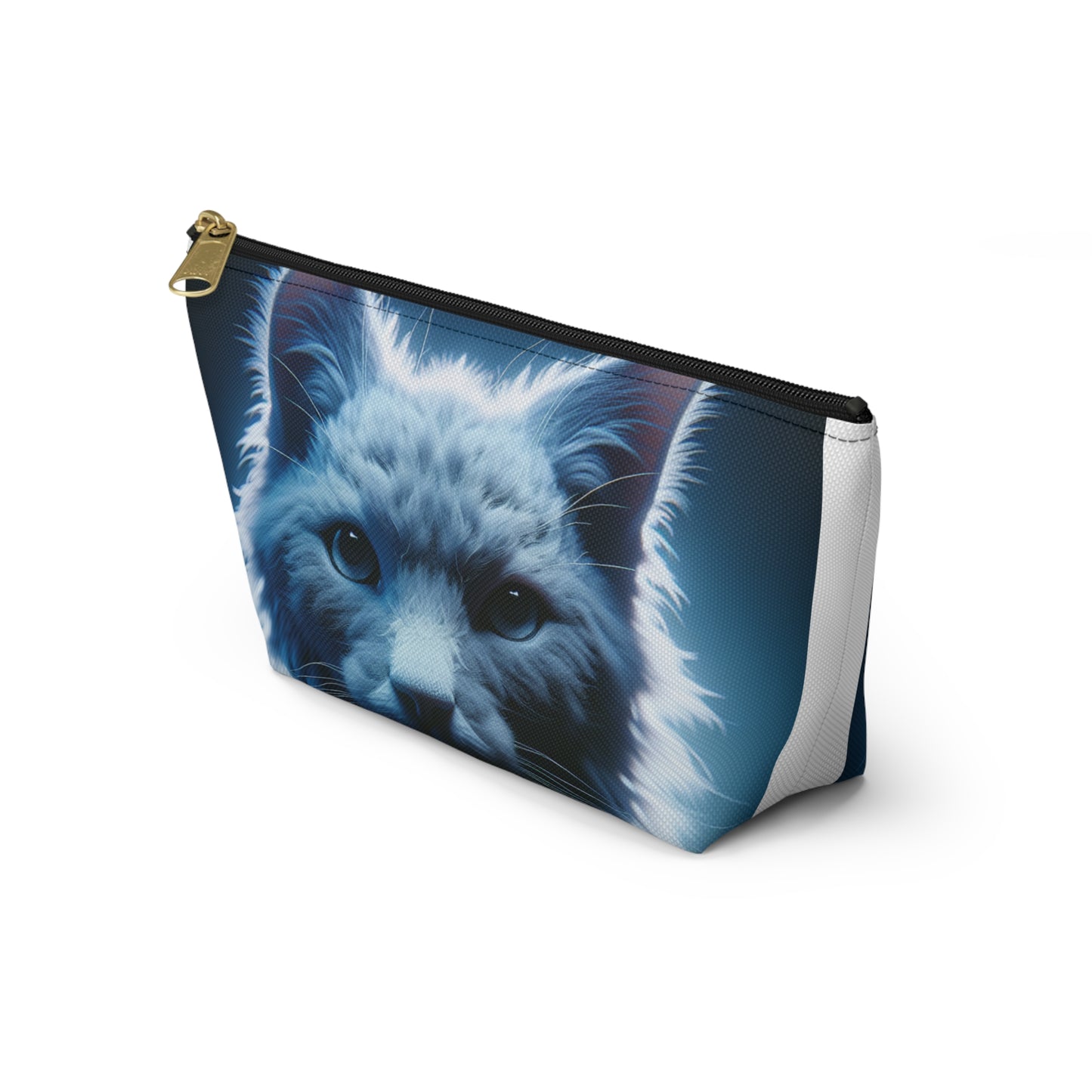 Make-up Accessory Pouch w T-bottom, ( Persian Cat )