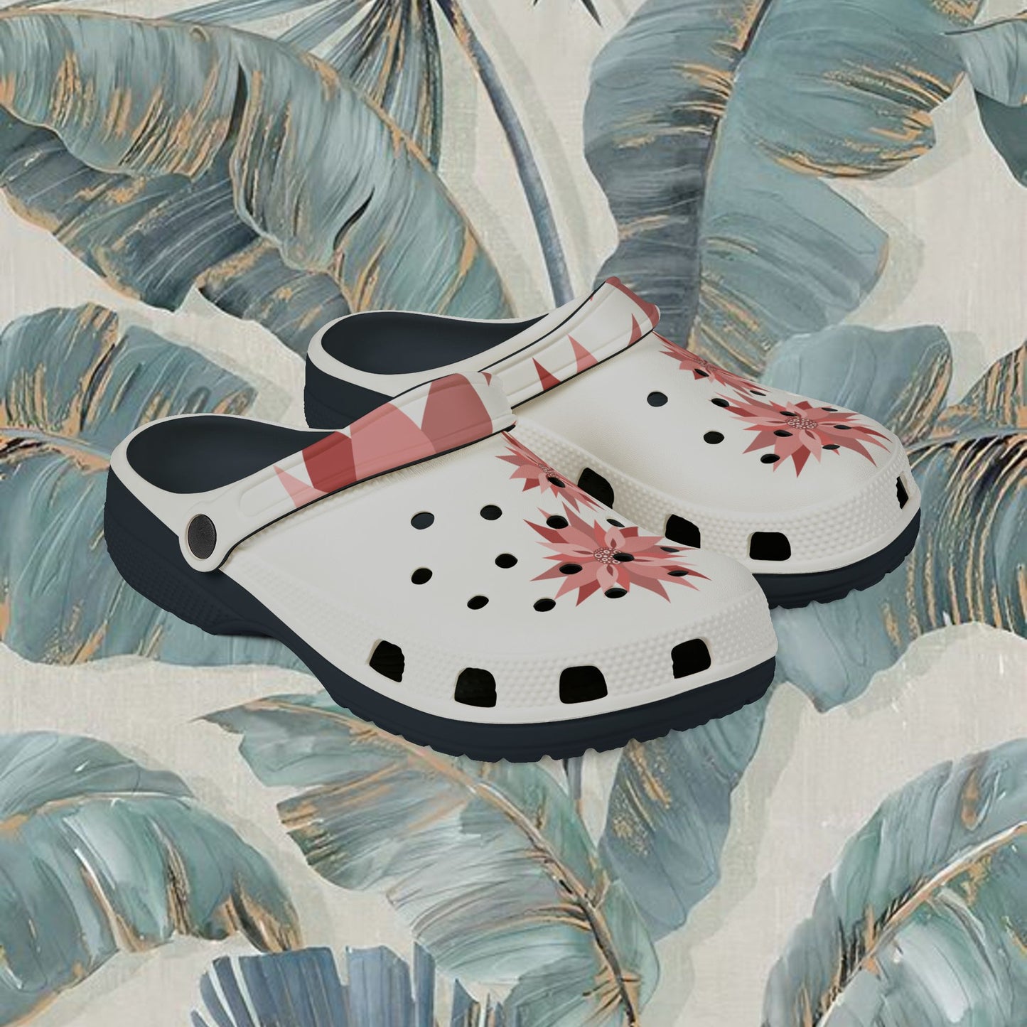 Flower Power, EVA Foam Rubber Shoes (AOP)