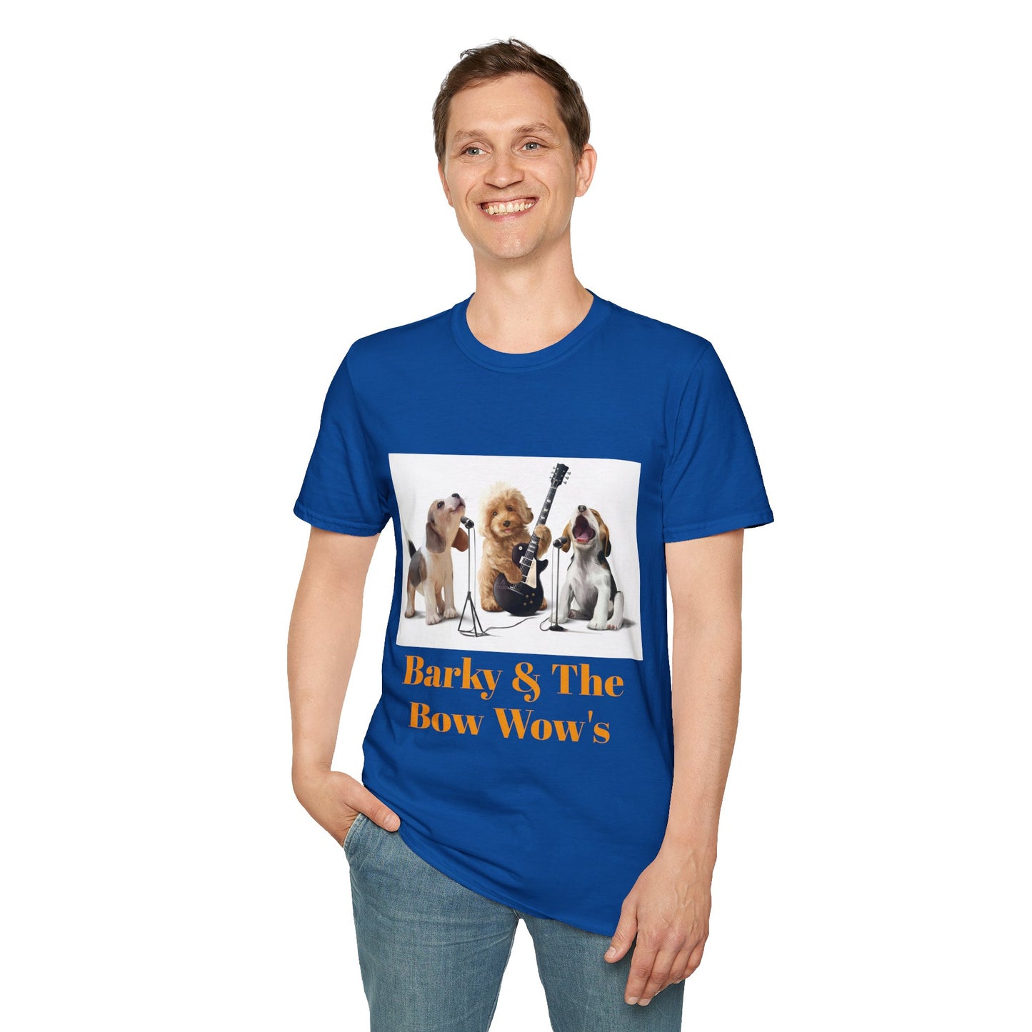 Dog Band T‑Shirt — "Barky & The Bow Wow's" Graphic Tee