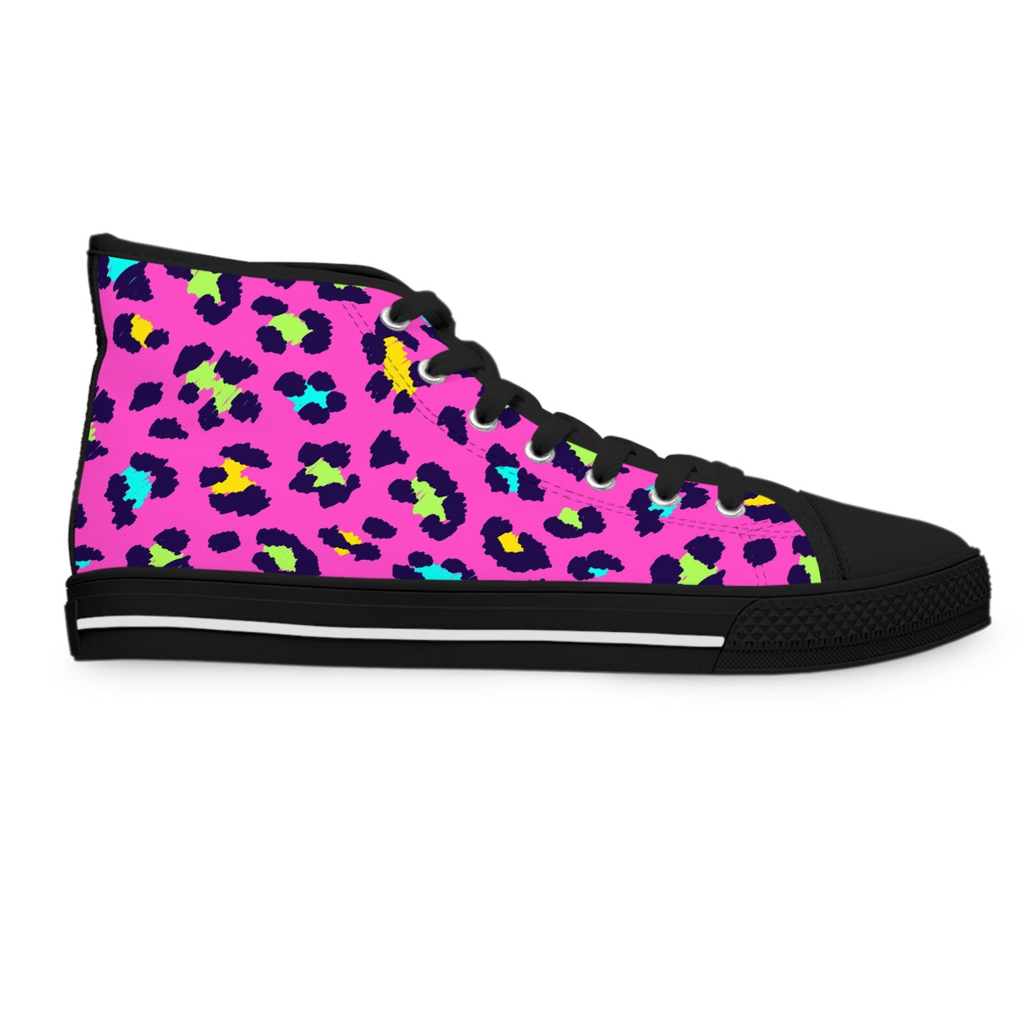 Hot pink/Speckles, Women's High Top Sneakers