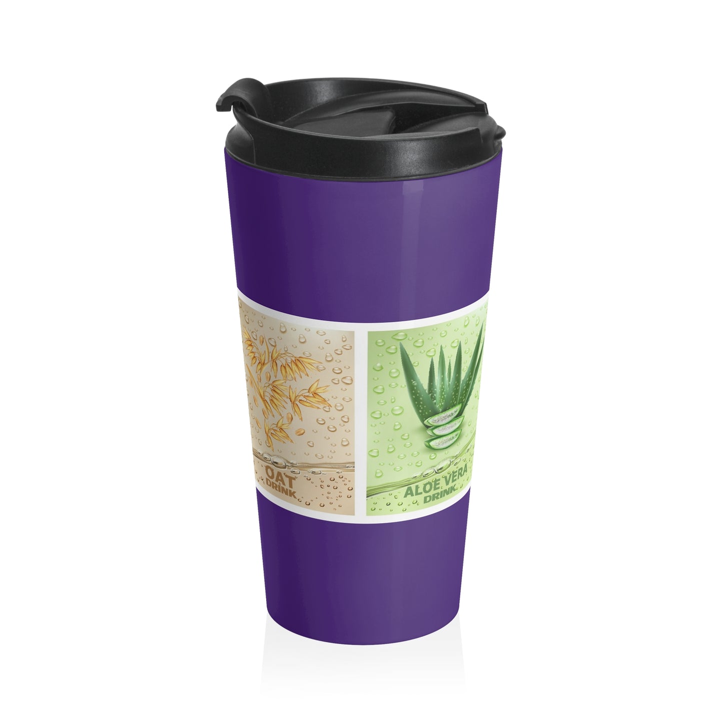 Multi- Purposes, Stainless Steel Travel Mug, (Purple)