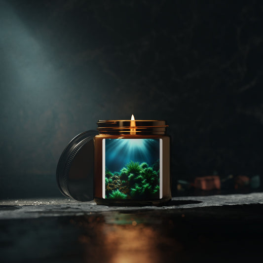 Scented Soy Candle (Multi-Size, Amber Jar)