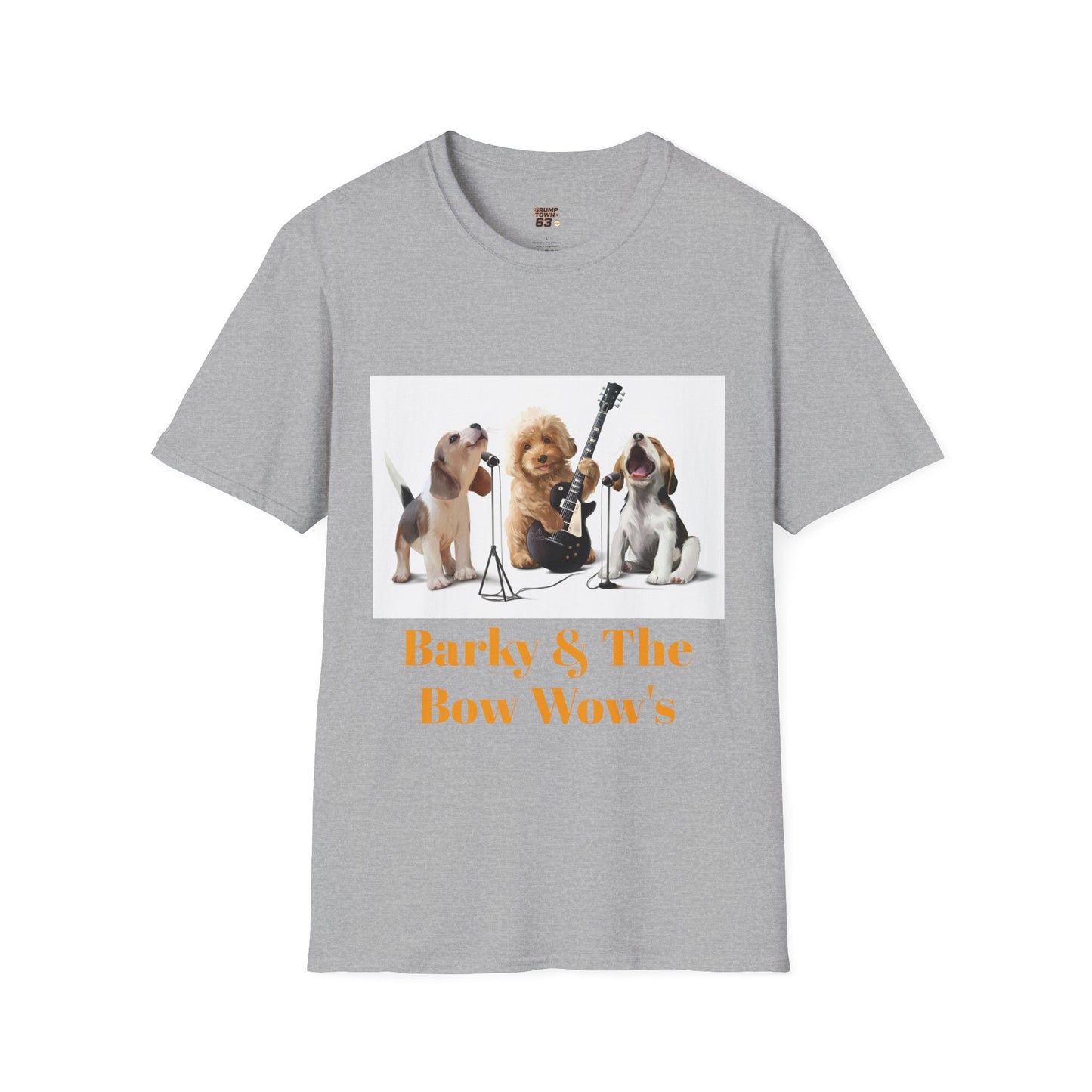 Dog Band T‑Shirt — "Barky & The Bow Wow's" Graphic Tee