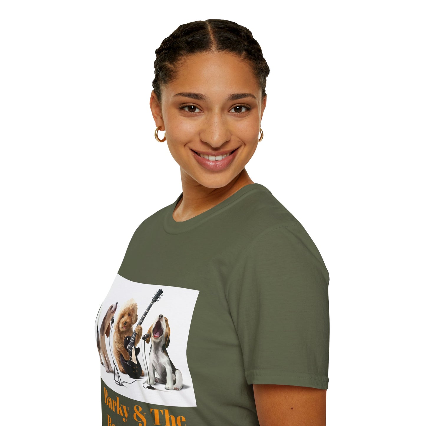 Dog Band T‑Shirt — "Barky & The Bow Wow's" Graphic Tee