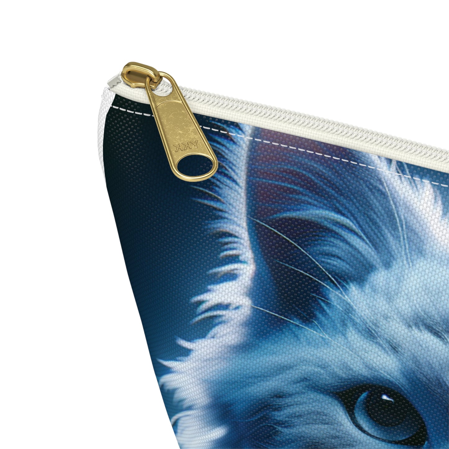 Make-up Accessory Pouch w T-bottom, ( Persian Cat )