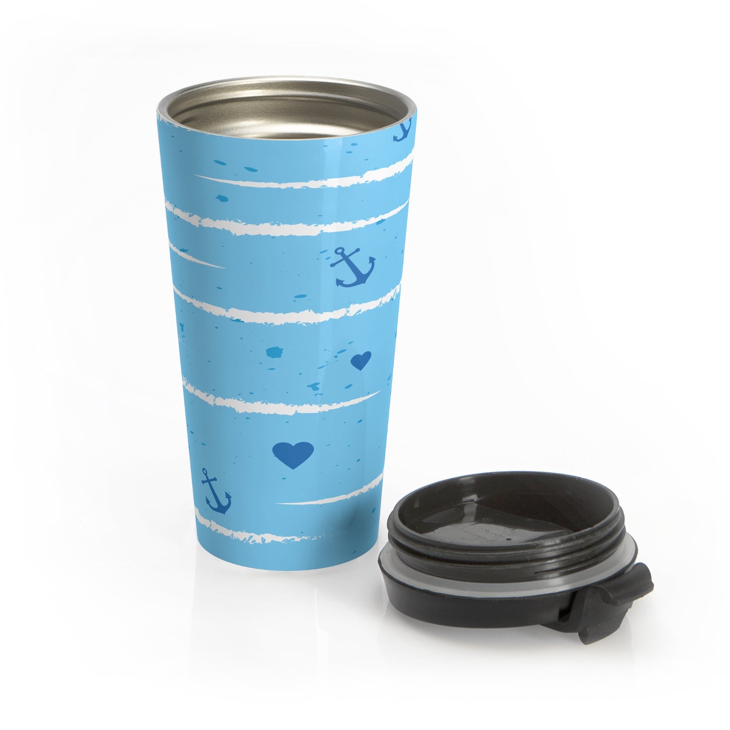 Blue Sea, Stainless Steel Travel Mug