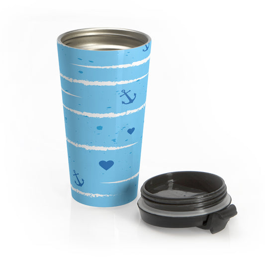 Blue Sea, Stainless Steel Travel Mug