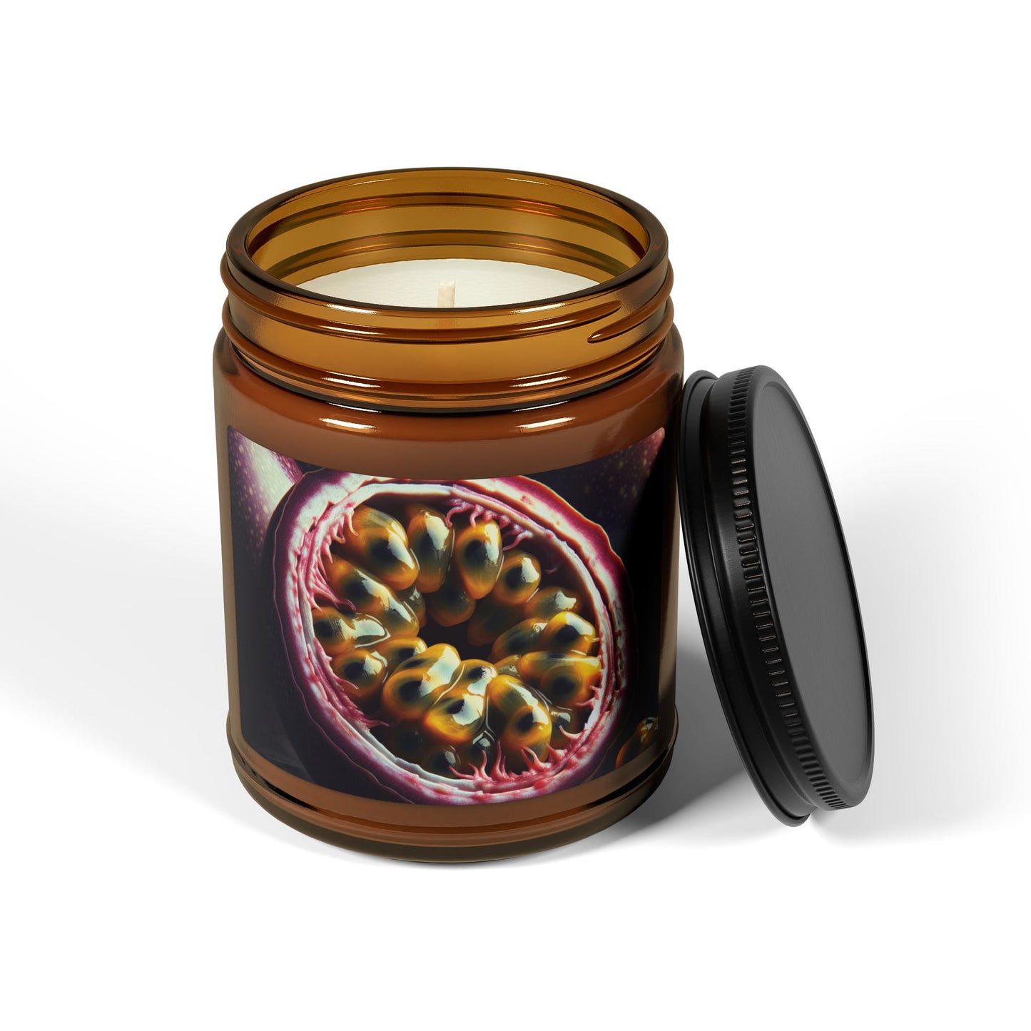 Peppered Passion Scented Soy Candle (Multi-Size, 9 oz and 4 oz Amber Jar)