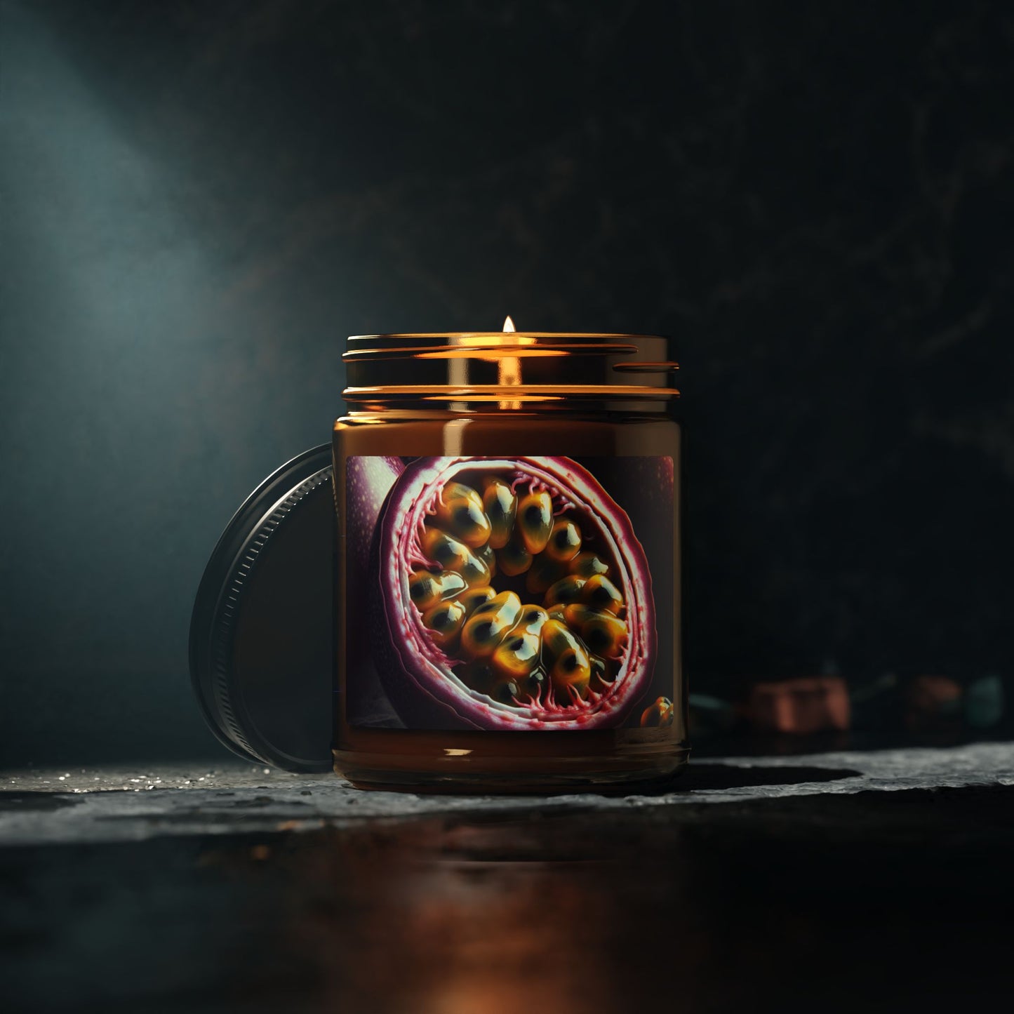 Peppered Passion Scented Soy Candle (Multi-Size, 9 oz and 4 oz Amber Jar)