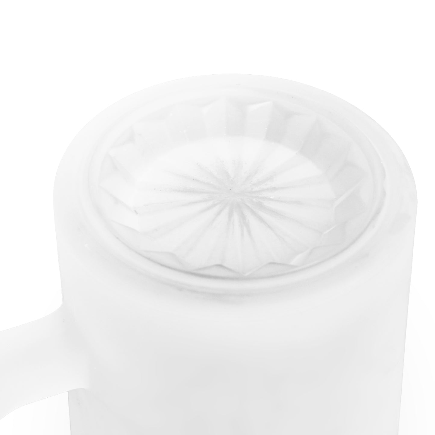 BEER CLOCK Frosted Glass Beer Mug