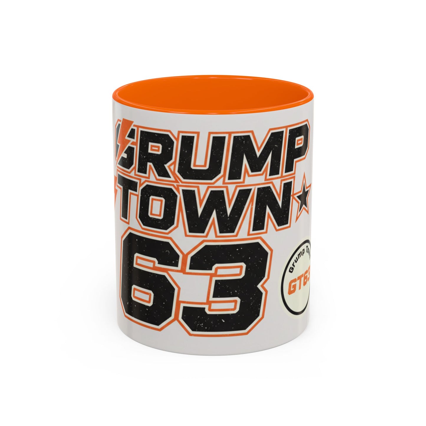 Accent Coffee Mug — 'Crump Town 63' Retro Racing Logo Coffee Mug (11/15oz)