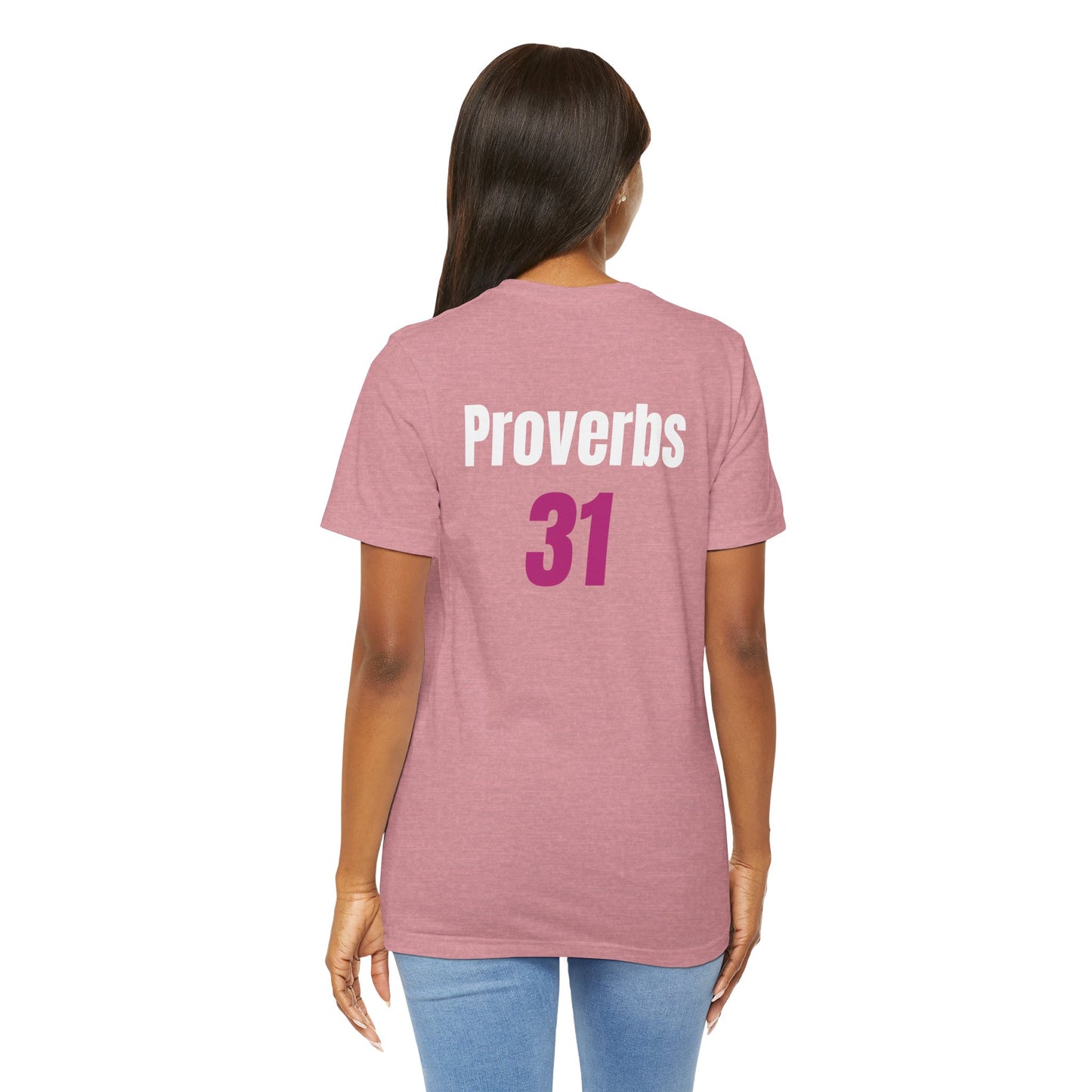 Proverbs 31, Unisex Jersey Short Sleeve Tee