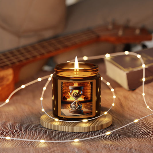 Cinnamon/ Vanilla, Scented Soy Candle (Multi-Size, Amber Jar)
