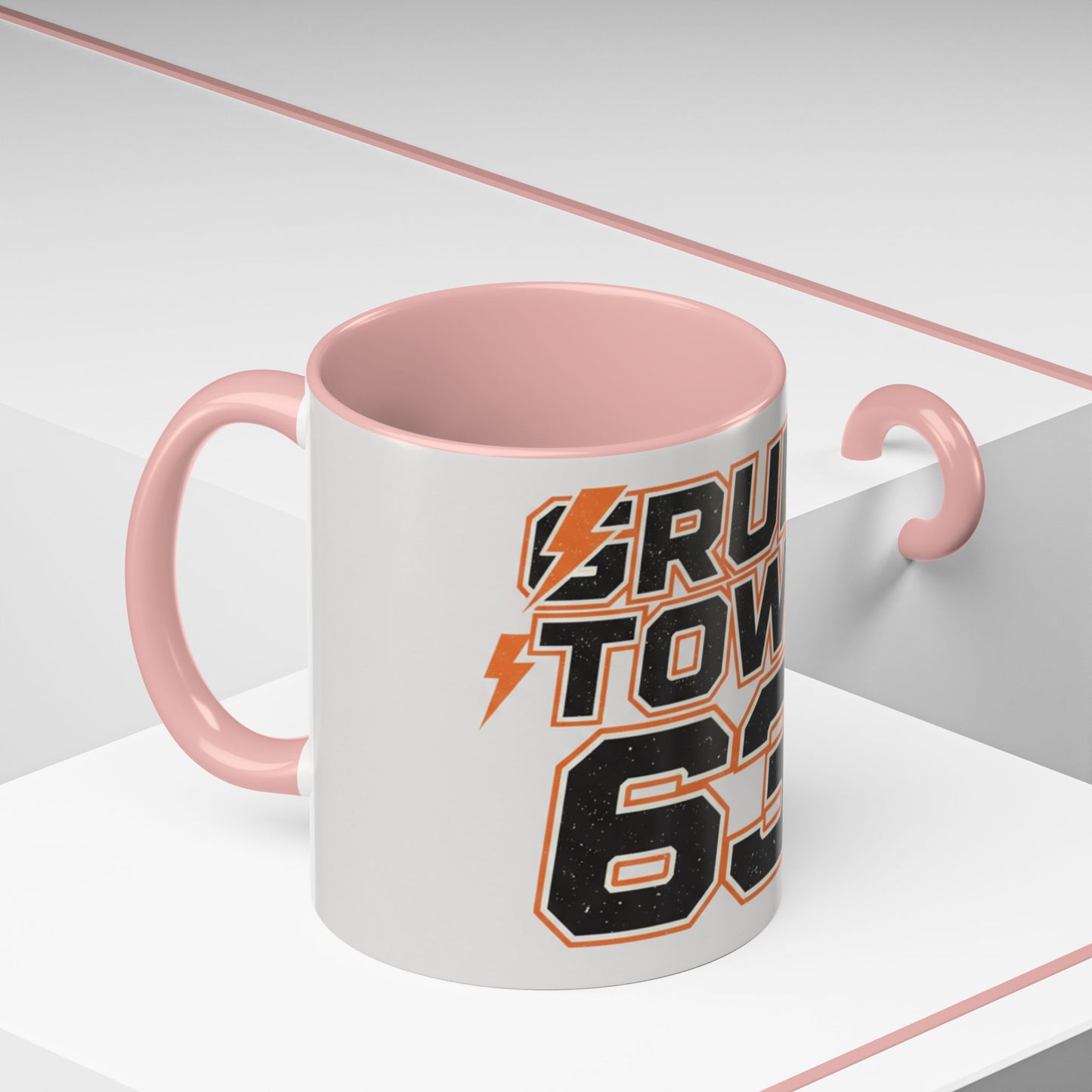 Accent Coffee Mug — 'Crump Town 63' Retro Racing Logo Coffee Mug (11/15oz)
