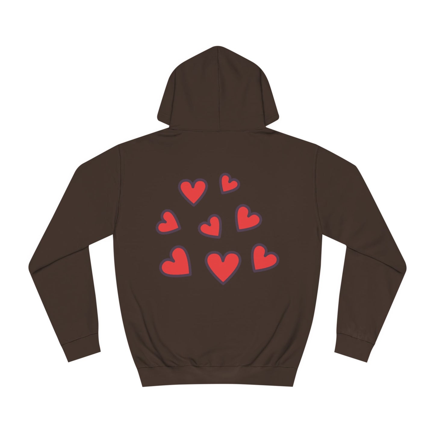 Unisex Heart College Hoodie