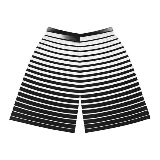 Black/White, NBA Teams, Basketball Shorts (AOP)