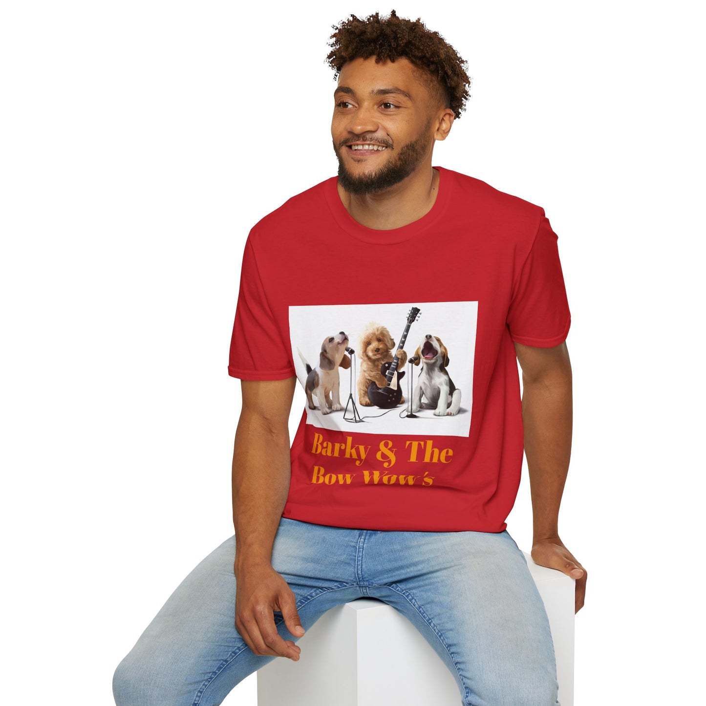 Dog Band T‑Shirt — "Barky & The Bow Wow's" Graphic Tee