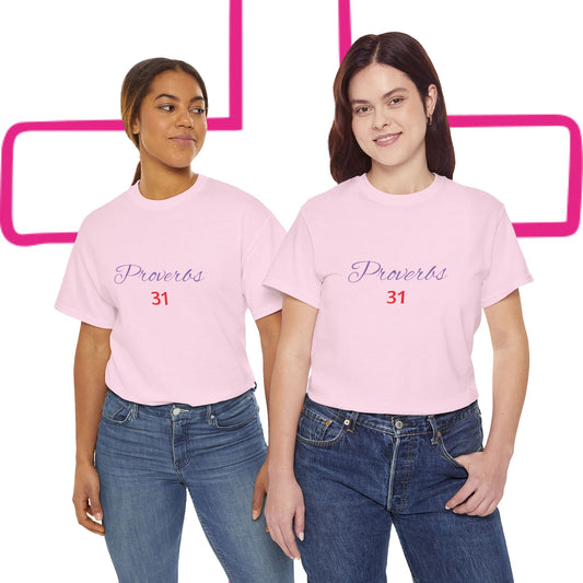 Proverbs 31, Unisex Heavy Cotton Tee