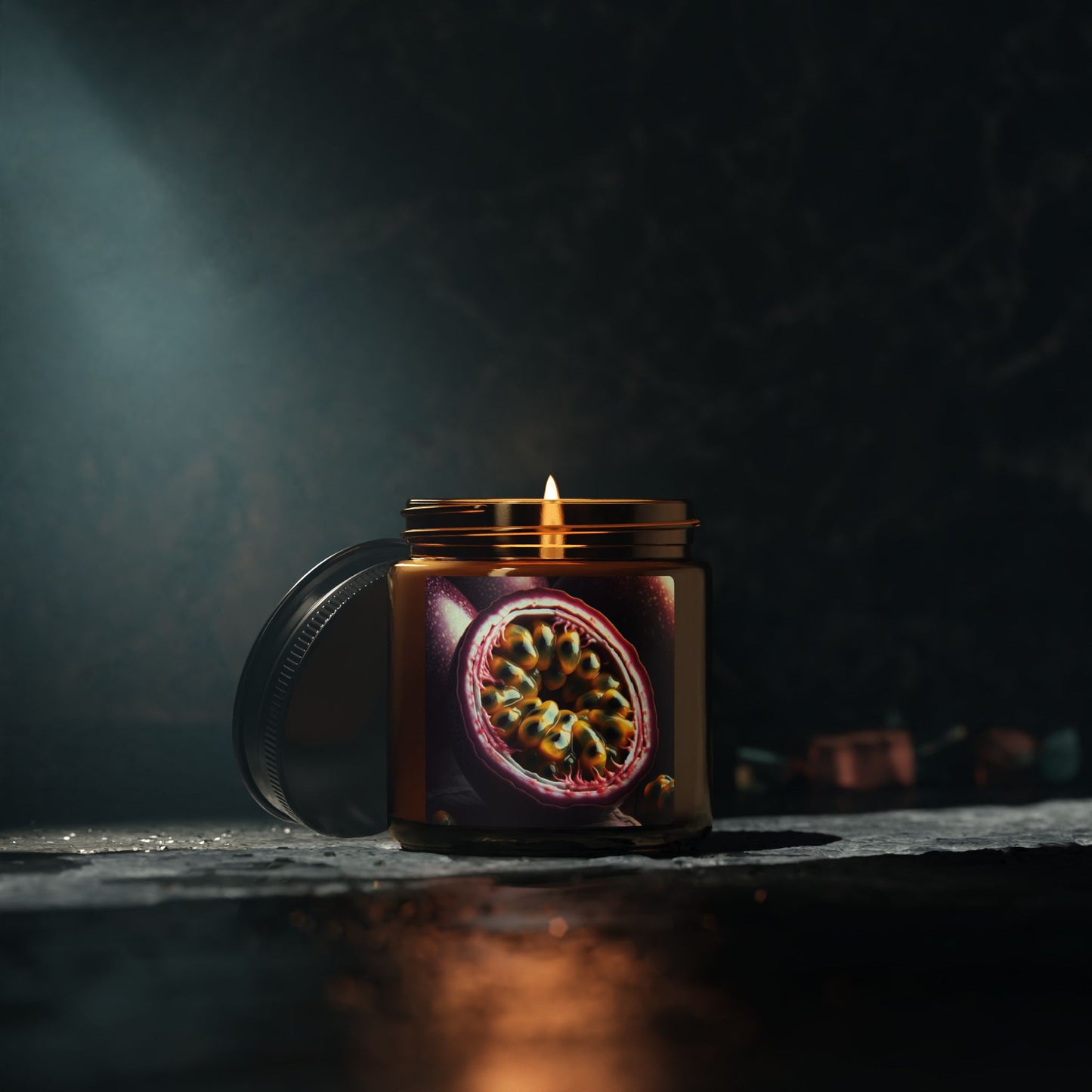 Peppered Passion Scented Soy Candle (Multi-Size, 9 oz and 4 oz Amber Jar)