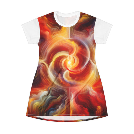 Light Journey, T-Shirt Dress (AOP)