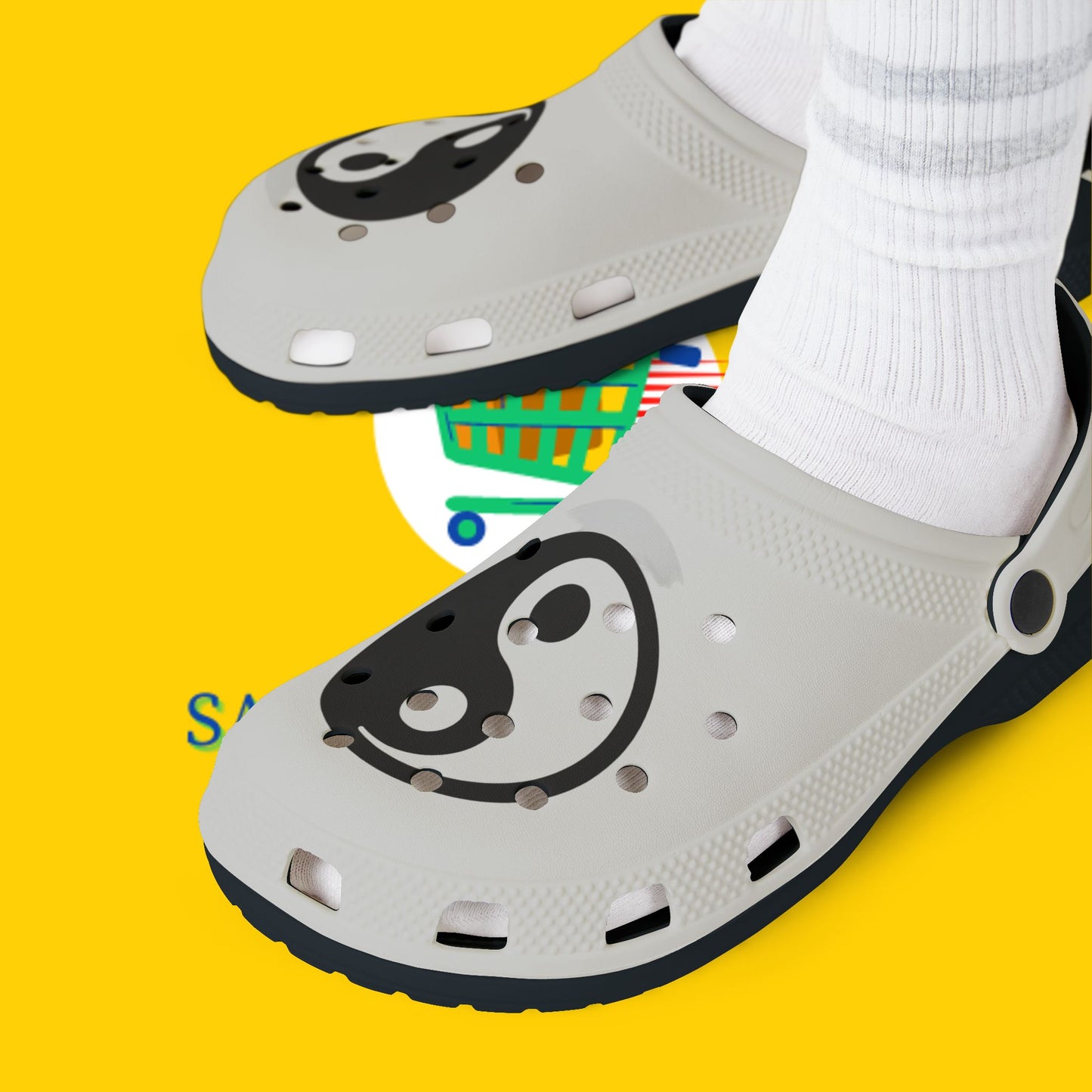 Y & Y  Print, EVA Foam Rubber Shoes (AOP)