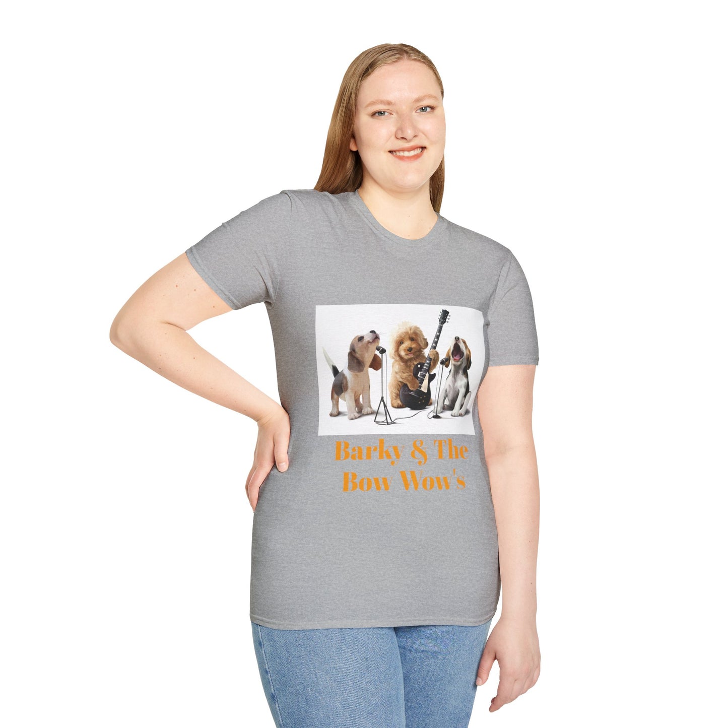 Dog Band T‑Shirt — "Barky & The Bow Wow's" Graphic Tee