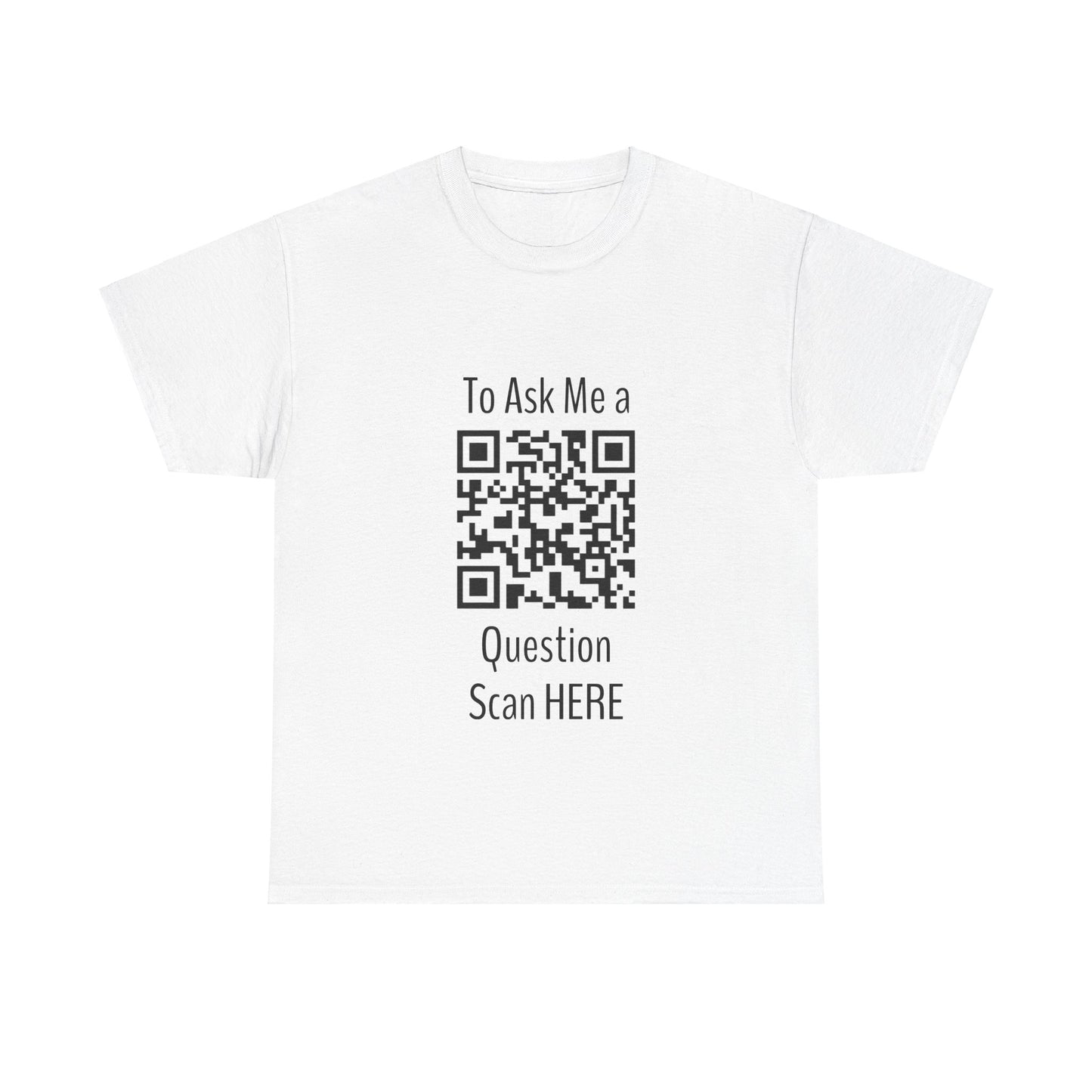 Scan Here, Unisex Heavy Cotton Tee
