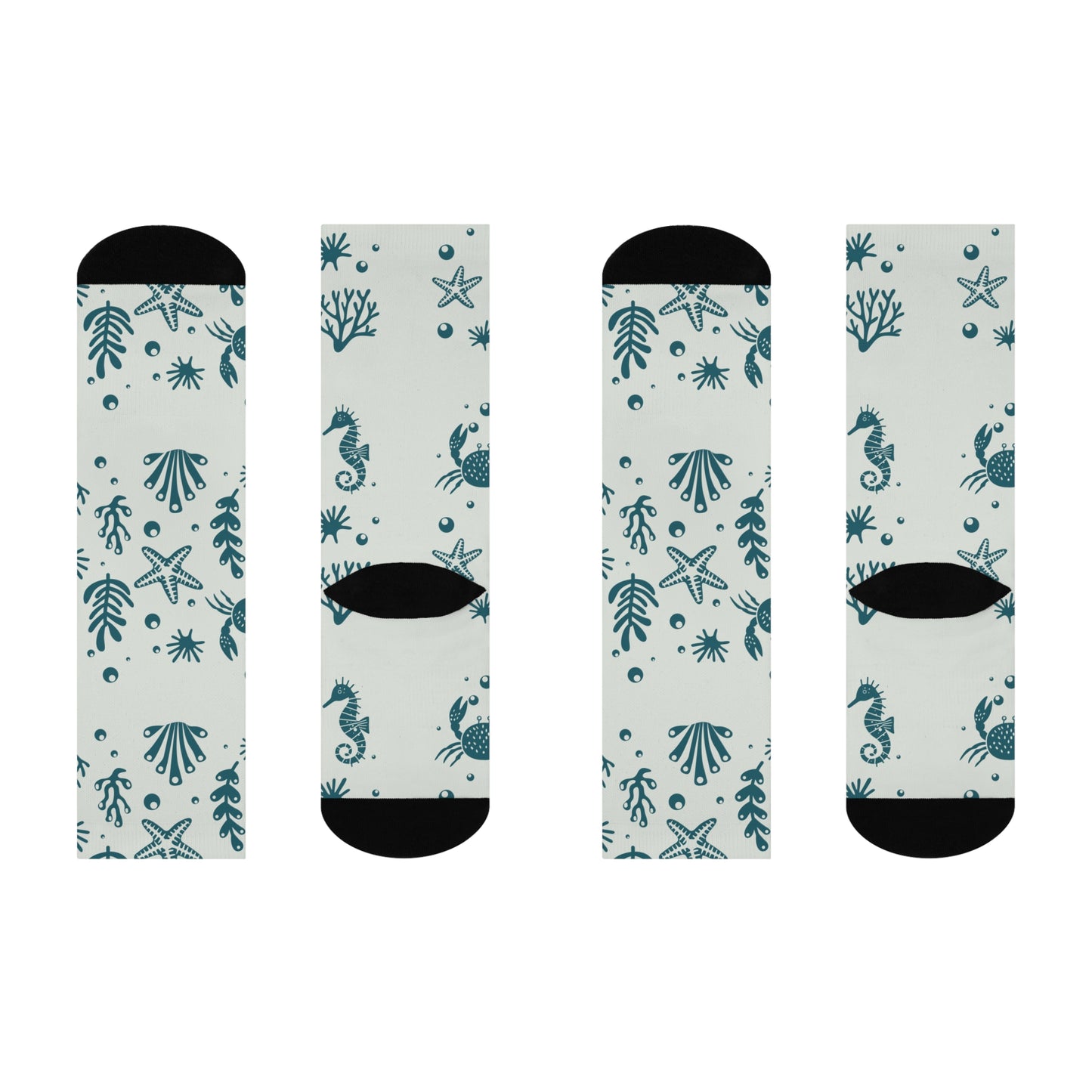 Sea Horse, Cushioned Crew Socks