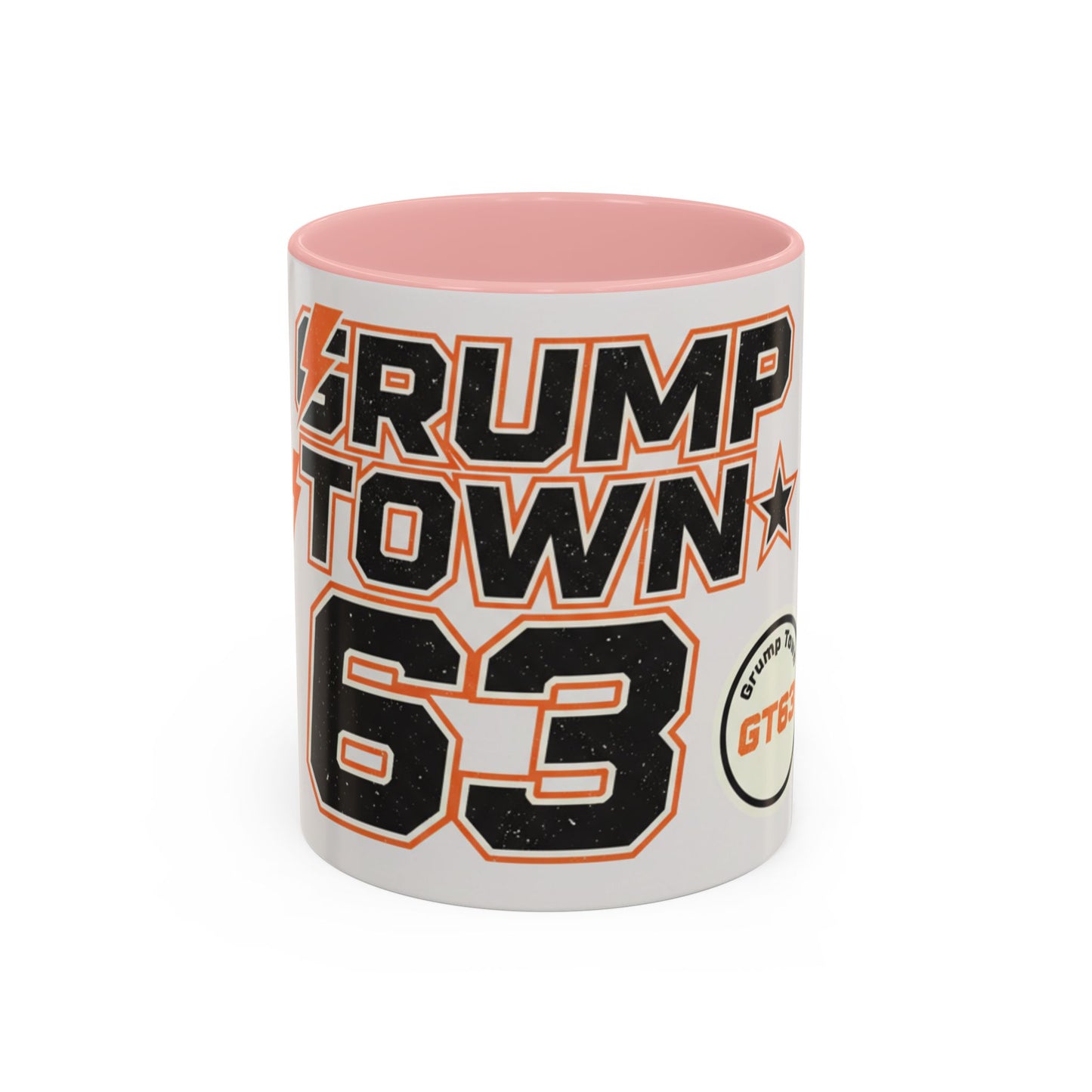 Accent Coffee Mug — 'Crump Town 63' Retro Racing Logo Coffee Mug (11/15oz)