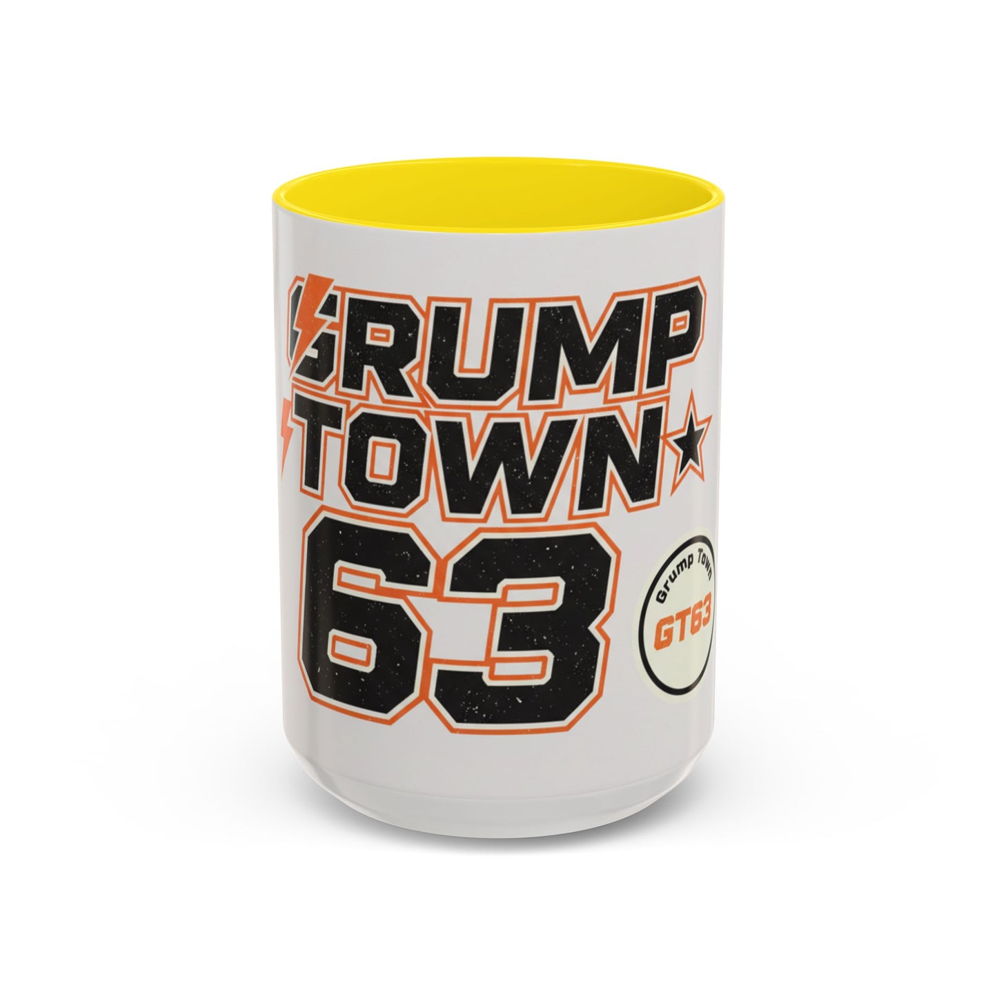 Accent Coffee Mug — 'Crump Town 63' Retro Racing Logo Coffee Mug (11/15oz)