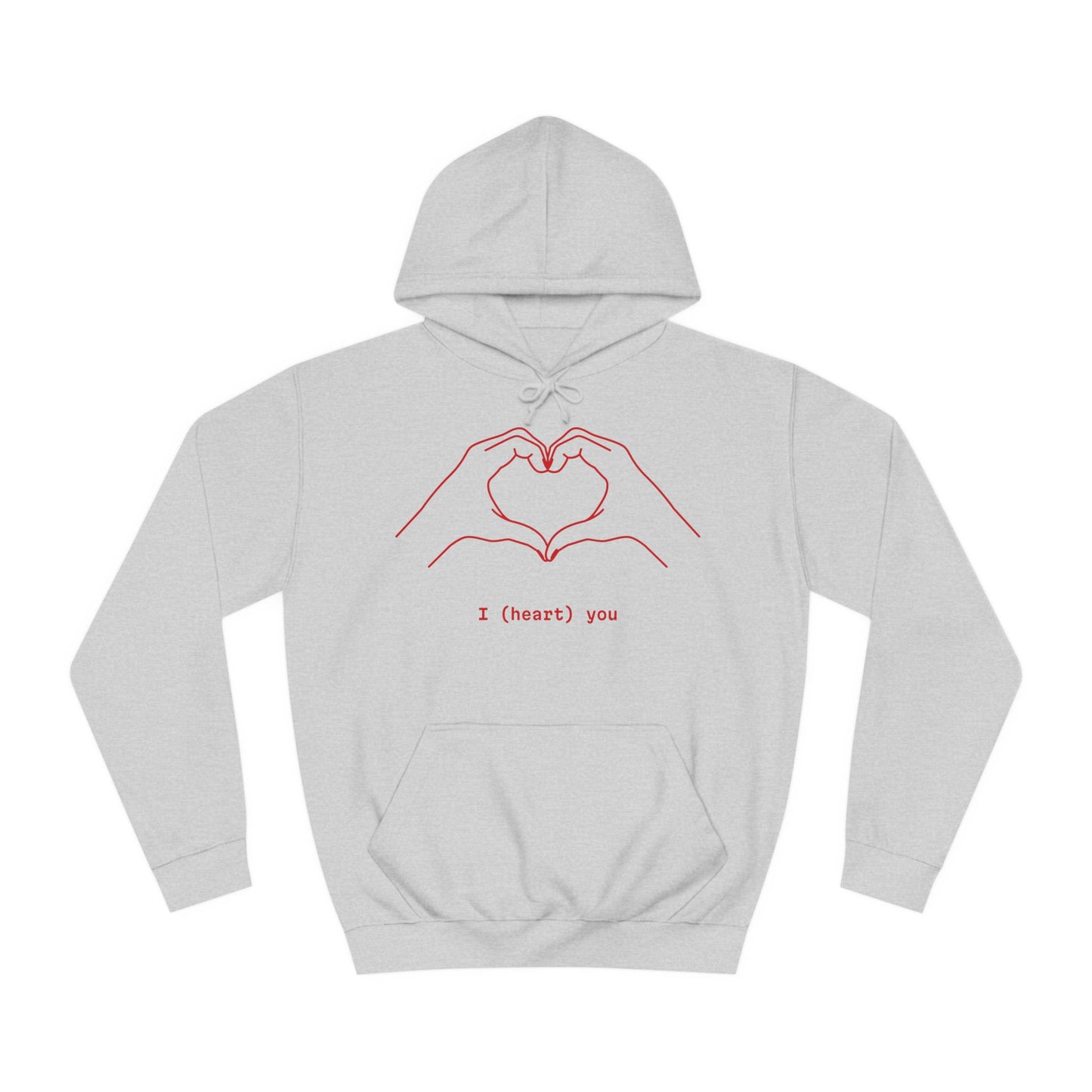 Unisex Heart College Hoodie