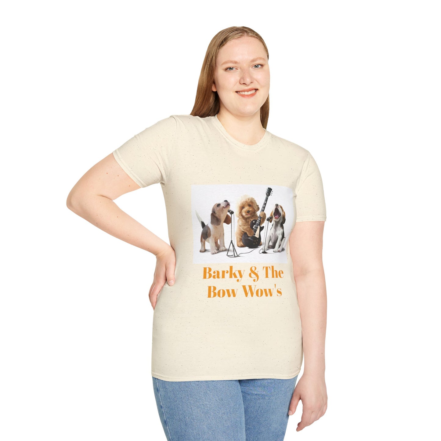 Dog Band T‑Shirt — "Barky & The Bow Wow's" Graphic Tee