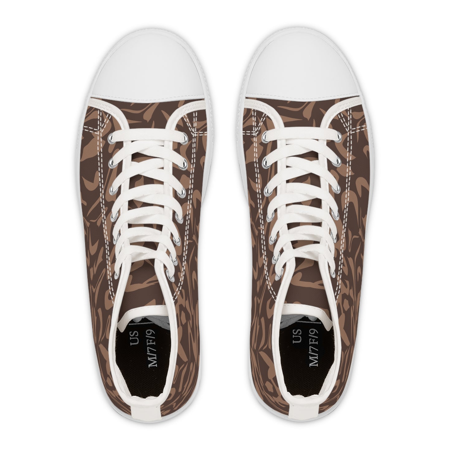 Brown Design, Women's High Top Sneakers
