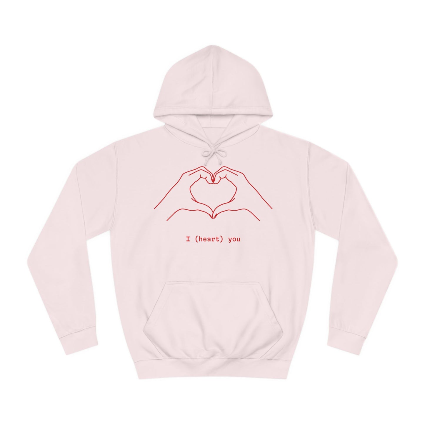 Unisex Heart College Hoodie