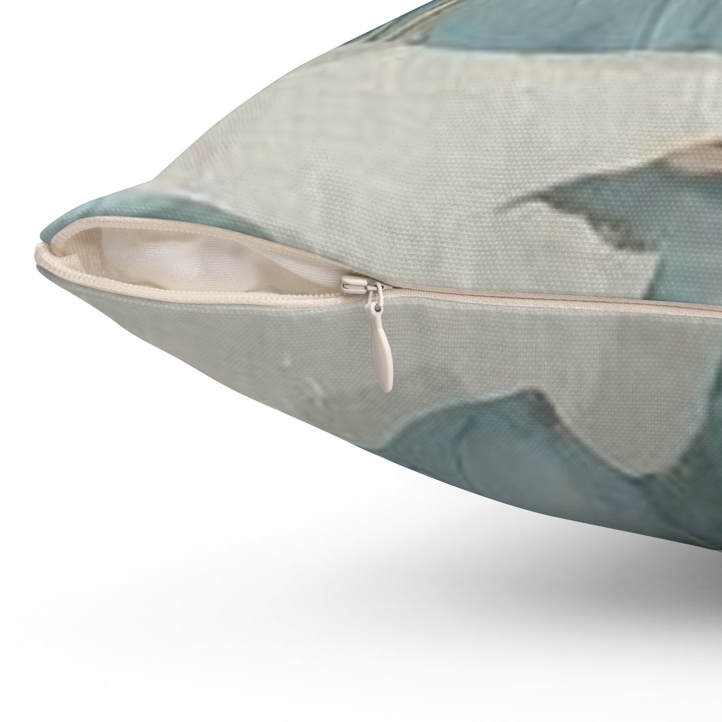 Spun Blue Palm, Polyester Square Pillow, 14" x 14", 16" x 16", 18" x 18", 20" x 20"